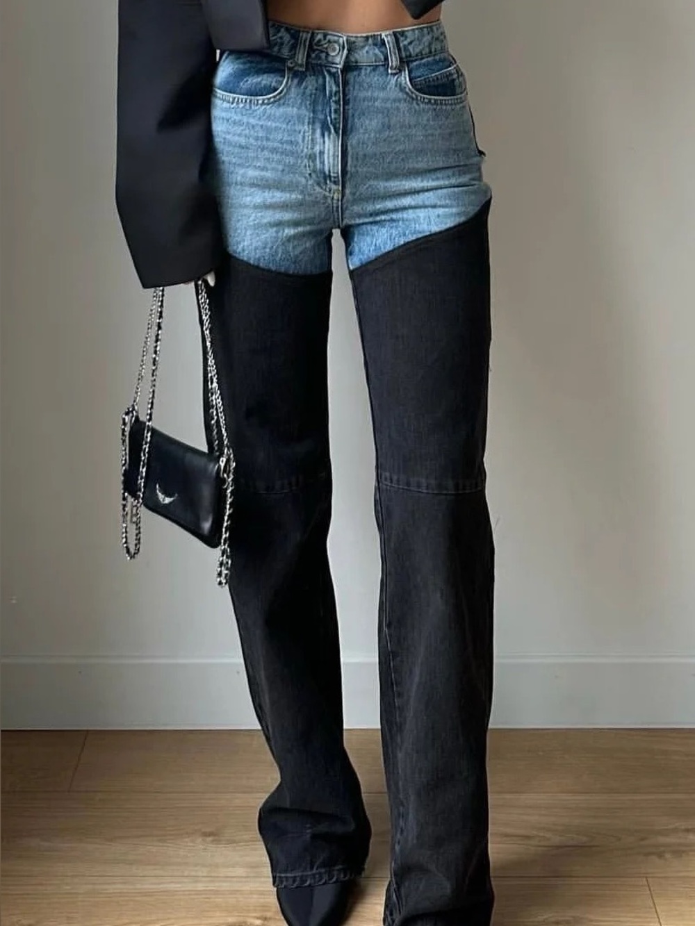 Piral Bicolor Chap Jeans BNWT (XS - Size 2-4)
